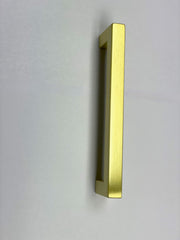 Matte Gold  Square Bar Pull Cabinet Handle - Sizes 4" to 24" - (1/2" Thickness)