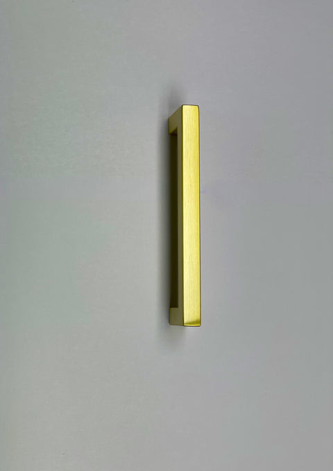 Matte Gold  Square Bar Pull Cabinet Handle - Sizes 4" to 24" - (1/2" Thickness)