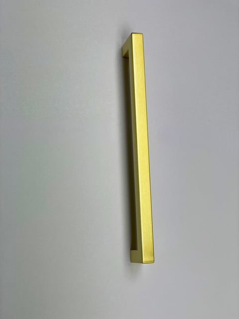 Matte Gold  Square Bar Pull Cabinet Handle - Sizes 4" to 24" - (1/2" Thickness)