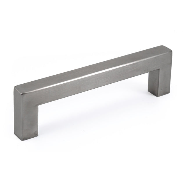 Brushed Nickel Square Bar Pull Cabinet Handle - Sizes 4