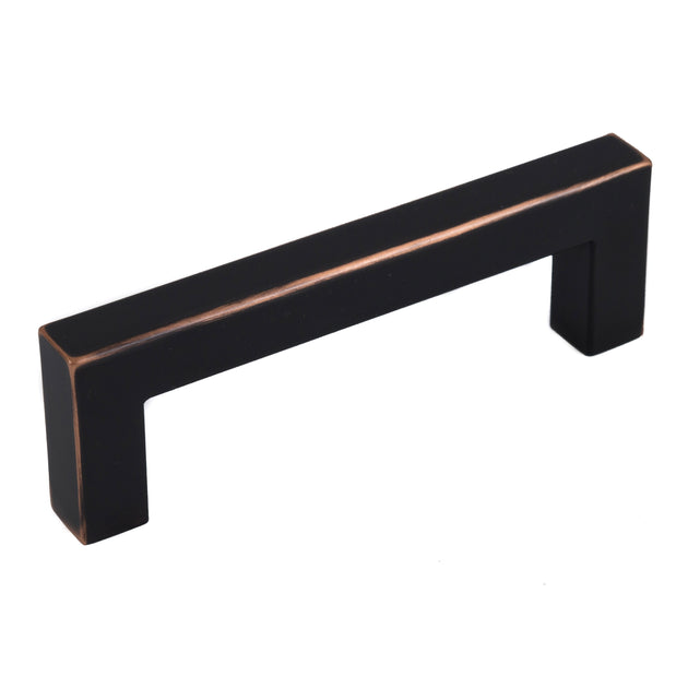 Oil Rubbed Bronze Square Bar Pull Cabinet Handle - Sizes 4